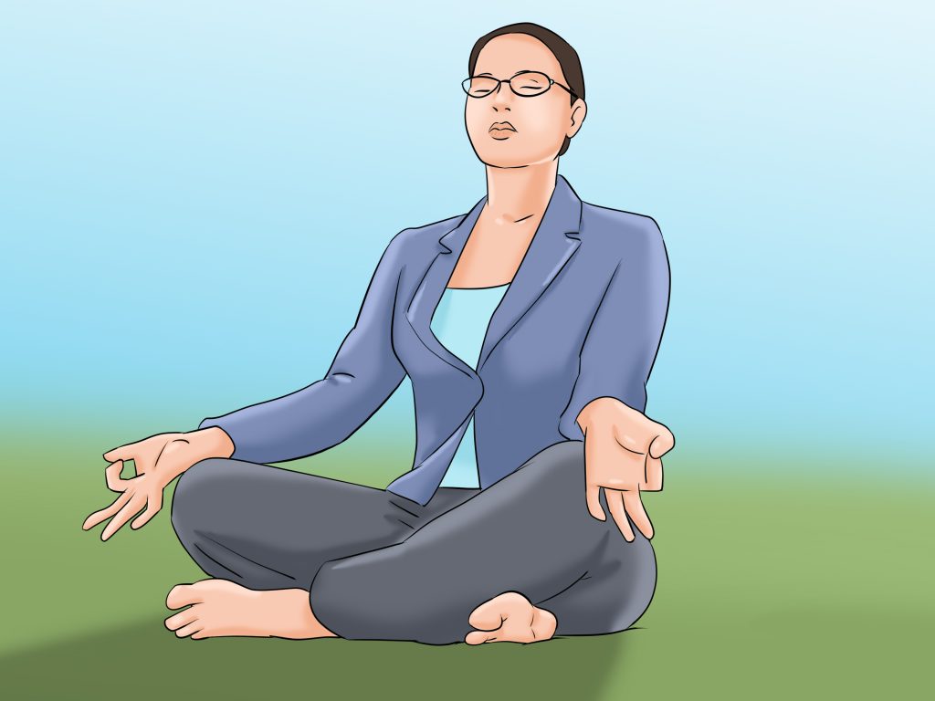 Exercise-Yoga-Breathing-Step posture