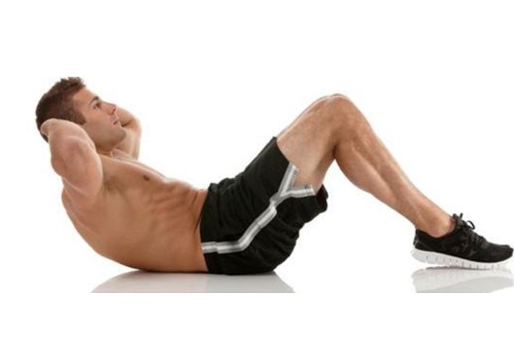 Partial Crunches exercise for back pain