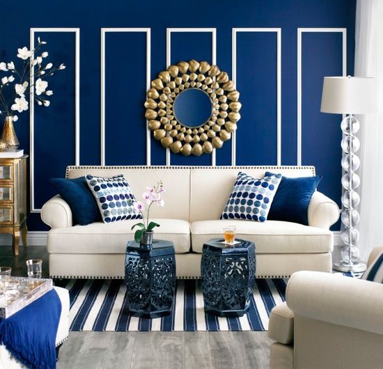 Blue Living Room designs 