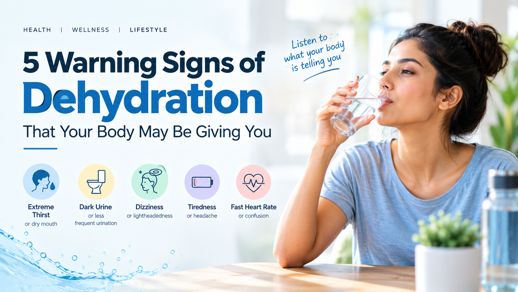 warning signs for dehyadration
